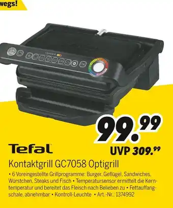 MEDIMAX Tefal kontaktgrill gc7058 optigrill Angebot