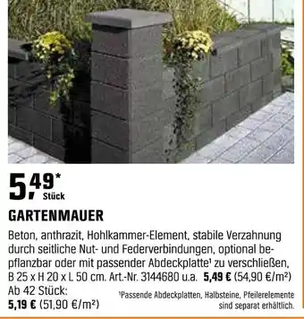 OBI Gartenmauer Angebot