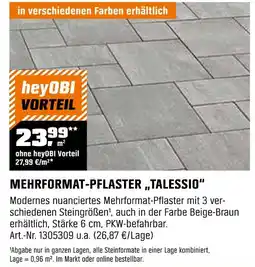 OBI Mehrformat-pflaster talessio Angebot