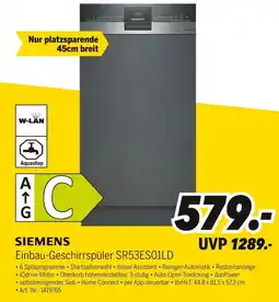 MEDIMAX Siemens einbau-geschirrspüler sr53eso1ld Angebot