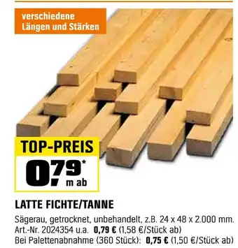 OBI Latte fichte/tanne Angebot