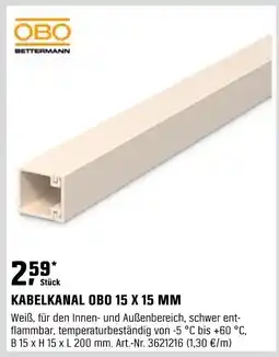 OBI Obo bettermann kabelkanal obo 15 x 15 mm Angebot