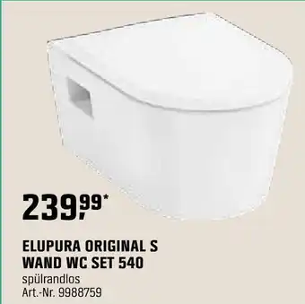 OBI Elupura original s wand wc set 540 Angebot