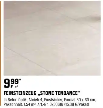 OBI Feinsteinzeug stone tendance Angebot