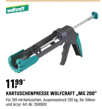 OBI Wolfcraft kartuschenpresse wolfcraft mg 200 Angebot