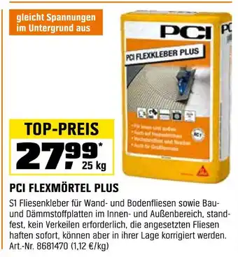 OBI Pci flexmörtel plus Angebot