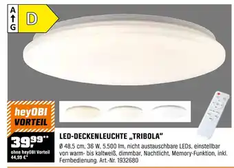 OBI Led-deckenleuchte tribola Angebot