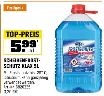 OBI Klax scheibenfrostschutz 5l Angebot