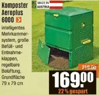 V Baumarkt Komposter Aeroplus 6000 Angebot