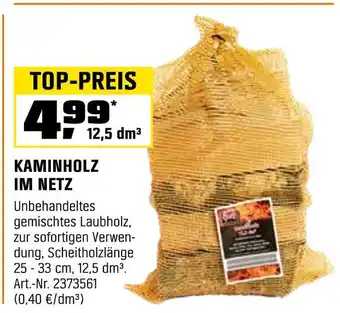 OBI Kaminholz im netz Angebot