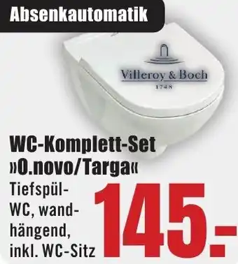 B1 Discount Baumarkt Villeroy & Boch WC-Komplett-Set 0.novo/Targa Angebot