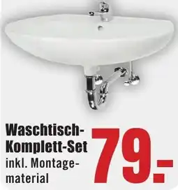 B1 Discount Baumarkt Waschtisch Komplett-Set Angebot