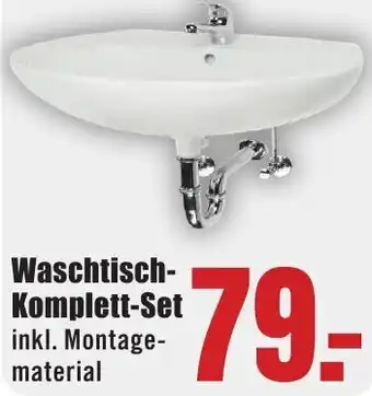 B1 Discount Baumarkt Waschtisch Komplett-Set Angebot