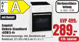 B1 Discount Baumarkt Exquisit Elektro-Standherd ECM 5-4 Angebot