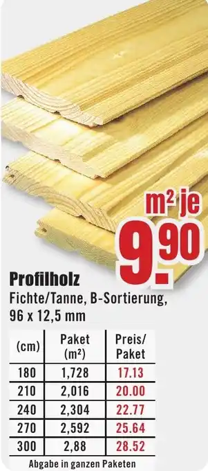 B1 Discount Baumarkt Profilholz Angebot