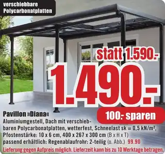 B1 Discount Baumarkt Pavillon Diana Angebot