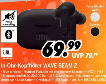 MEDIMAX JBL In-Ohr-Kopfhörer WAVE BEAM 2 Angebot