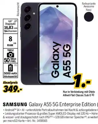 MEDIMAX SAMSUNG Galaxy A55 5G Enterprise Edition (128GB) Angebot