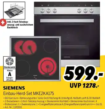 MEDIMAX SIEMENS Einbau-Herd-Set MKE2KA175 Angebot