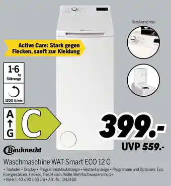 MEDIMAX Bauknecht Waschmaschine WAT Smart ECO 12 C Angebot