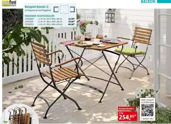 Bauhaus 2x Klappsessel und Klapptisch Angebot