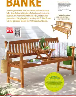 Bauhaus Gartenbank 'Diana' mit Tisch Angebot