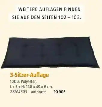 Bauhaus 3-Sitzer-Auflage Angebot