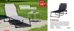 Bauhaus Klappliege Angebot