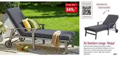 Bauhaus XL-Textilen-Liege 'Maja' Angebot