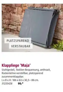 Bauhaus Klappliege 'Maja' Angebot