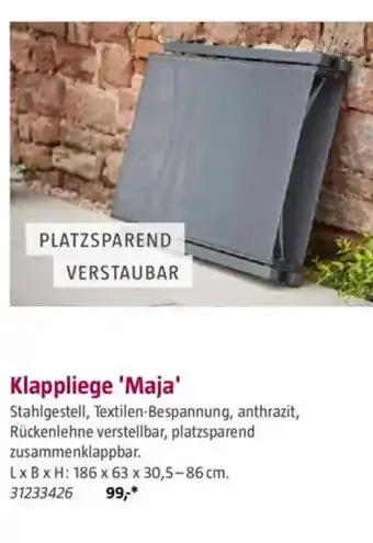 Bauhaus Klappliege 'Maja' Angebot