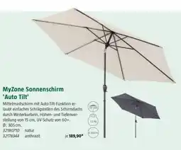 Bauhaus MyZone Sonnenschirm 'Auto Tilt' Angebot