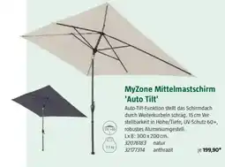 Bauhaus MyZone Mittelmastschirm 'Auto Tilt' Angebot