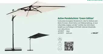 Bauhaus Active Pendelschirm 'Green Edition' Angebot