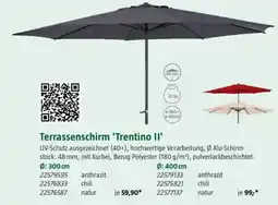 Bauhaus Terrassenschirm 'Trentino II' Ø: 300 cm Angebot