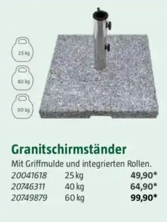 Bauhaus Granitschirmständer Angebot