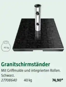 Bauhaus Granitschirmständer 40 kg Angebot