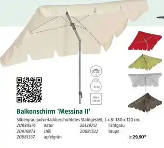 Bauhaus Balkonschirm 'Messina II' Angebot