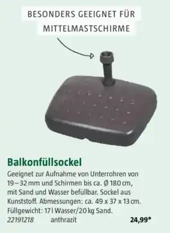 Bauhaus Balkonfüllsockel Angebot