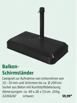 Bauhaus Balkon- Schirmständer Angebot