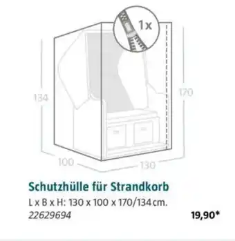 Bauhaus Schutzhülle für Strandkorb Angebot