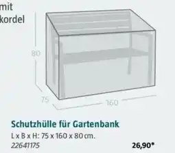 Bauhaus Schutzhülle für Gartenbank Angebot