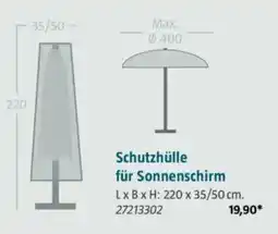 Bauhaus Schutzhülle für Sonnenschirm Angebot