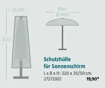 Bauhaus Schutzhülle für Sonnenschirm Angebot