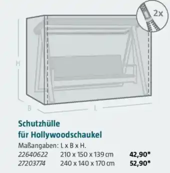 Bauhaus Schutzhülle für Hollywoodschaukel Angebot