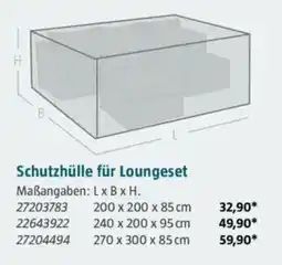 Bauhaus Schutzhülle für Loungeset Angebot