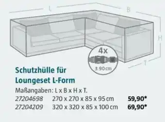 Bauhaus Schutzhülle für Loungeset L-Form Angebot