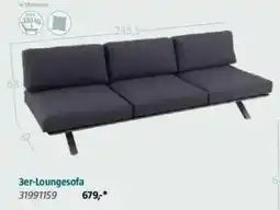 Bauhaus 3er-Loungesofa 31991159 Angebot