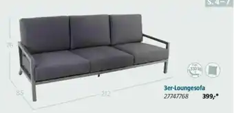 Bauhaus 3er-Loungesofa Angebot