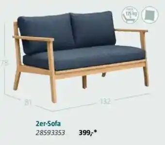 Bauhaus 2er-Sofa Angebot